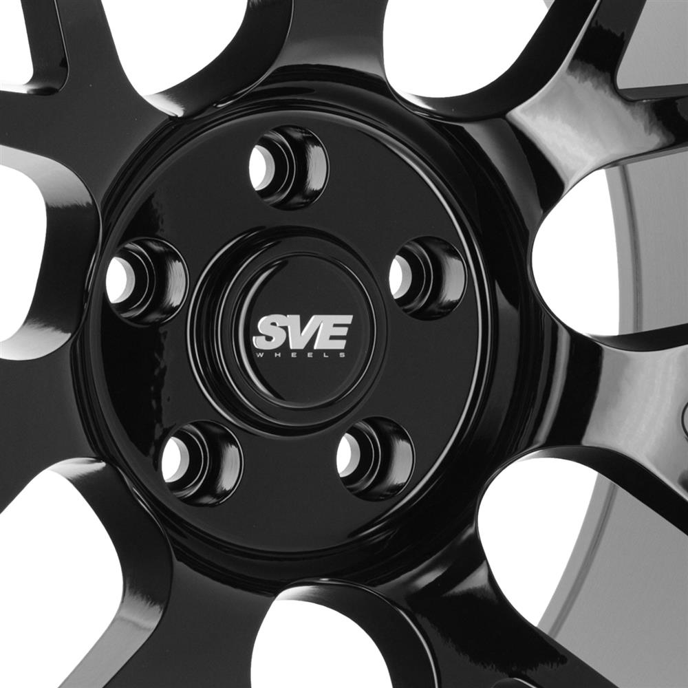 2015-2023 Mustang SVE R357 Wheel & Firestone Tire Kit - 19x10/11 - Gloss Black