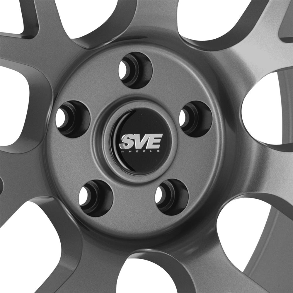2015-2023 Mustang SVE R357 Wheel & Firestone Tire Kit - 19x10 - Gloss Graphite
