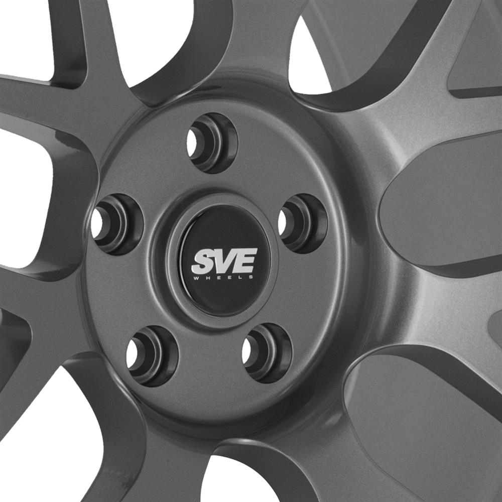 2015-2023 Mustang SVE R357 Wheel & Firestone Tire Kit - 19x10/11 - Gloss Graphite