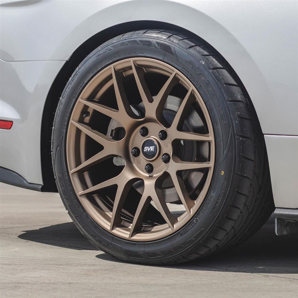 2015-2023 Mustang SVE R357 Wheel & Firestone Tire Kit - 19x10/11 - Satin Bronze