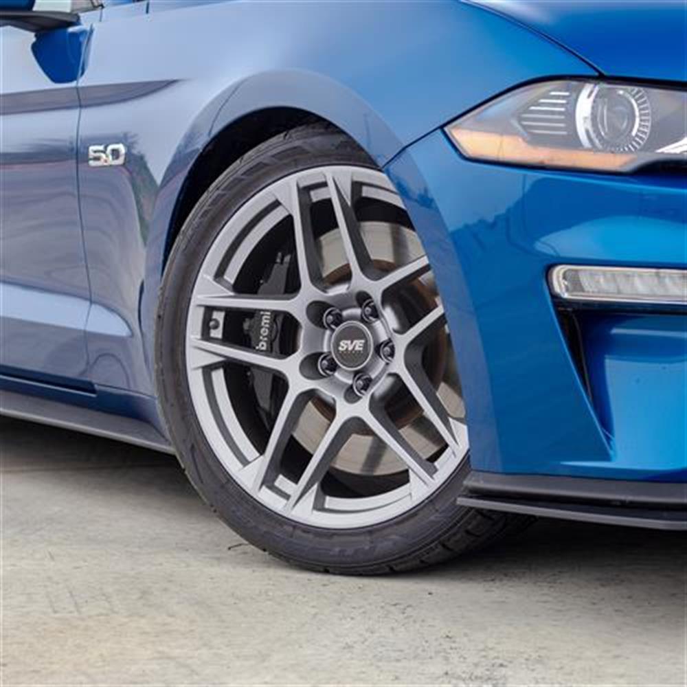 2015-2023 Mustang SVE X500 Wheel & Firestone Tire Kit - 19x10/11 - Gloss Silver