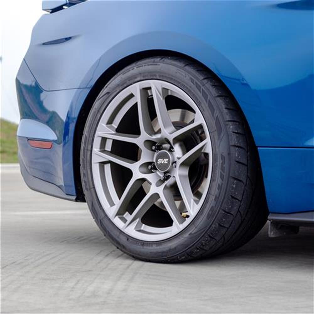 2015-2023 Mustang SVE X500 Wheel & Firestone Tire Kit - 19x10/11 - Gloss Silver