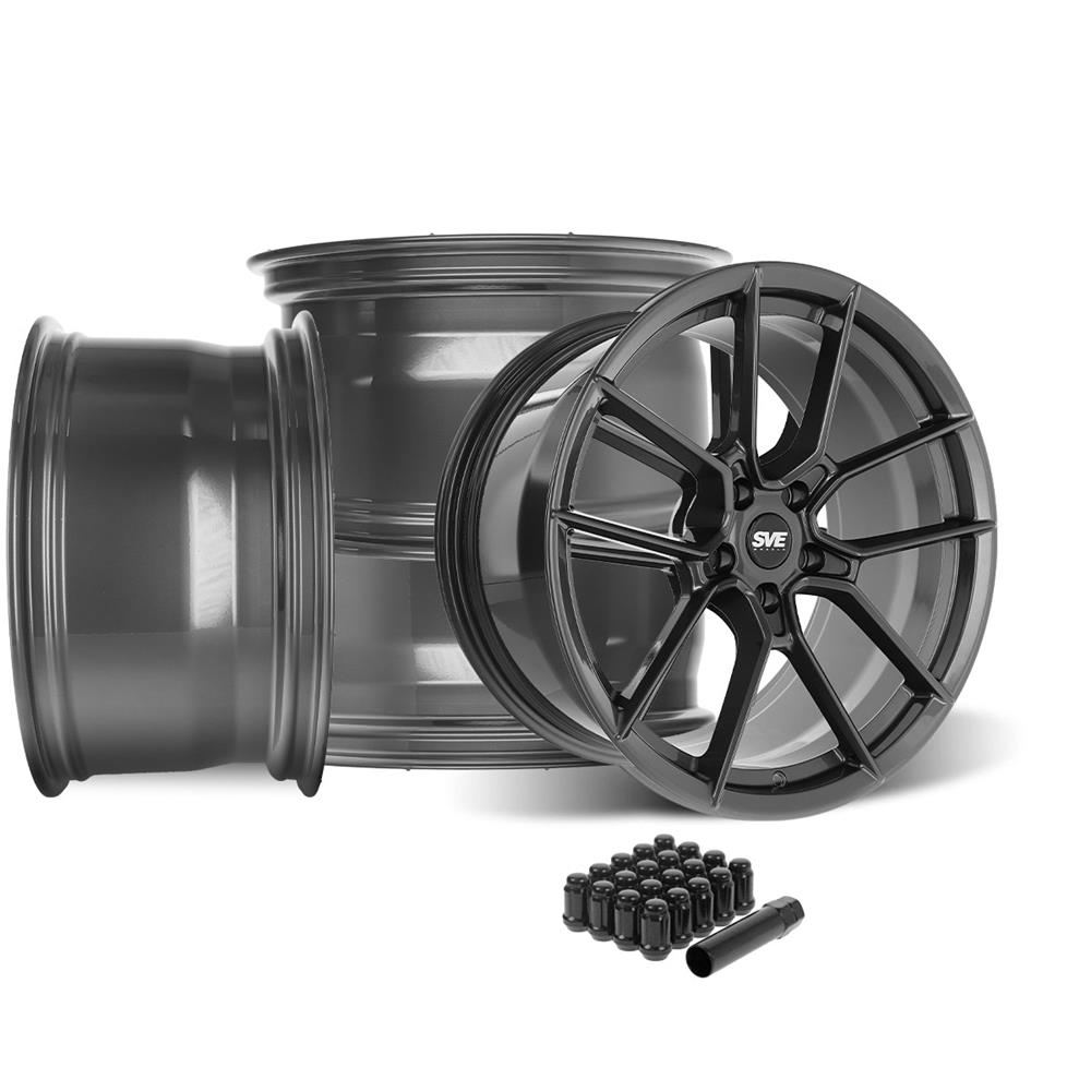 2015-25 Mustang SVE DHP1 Forged Wheel Kit - 19x10/11  - Graphite