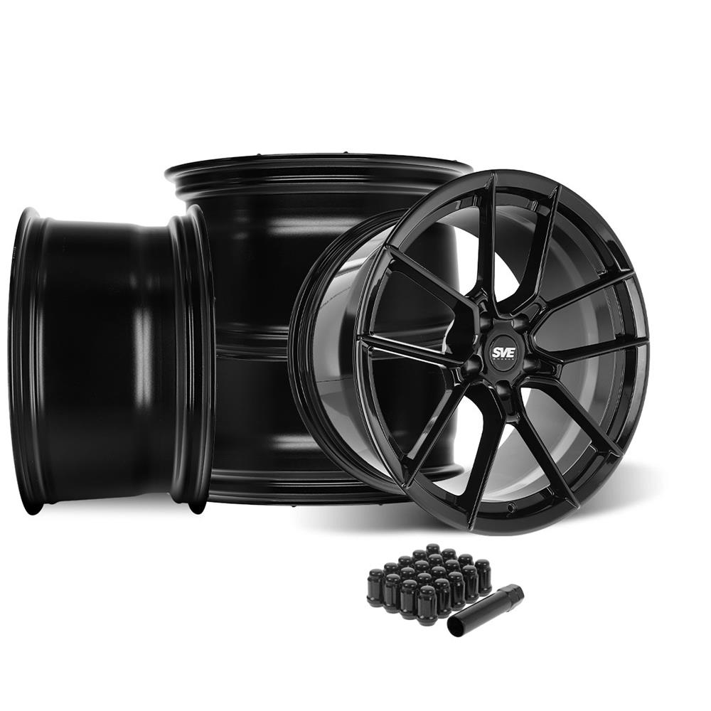 2015-25 Mustang SVE DHP1 Forged Wheel Kit - 19x10/11  - Black