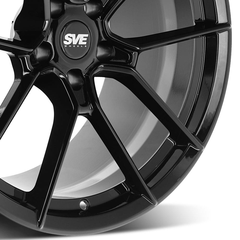 2015-25 Mustang SVE DHP1 Forged Wheel Kit - 19x10/11  - Black
