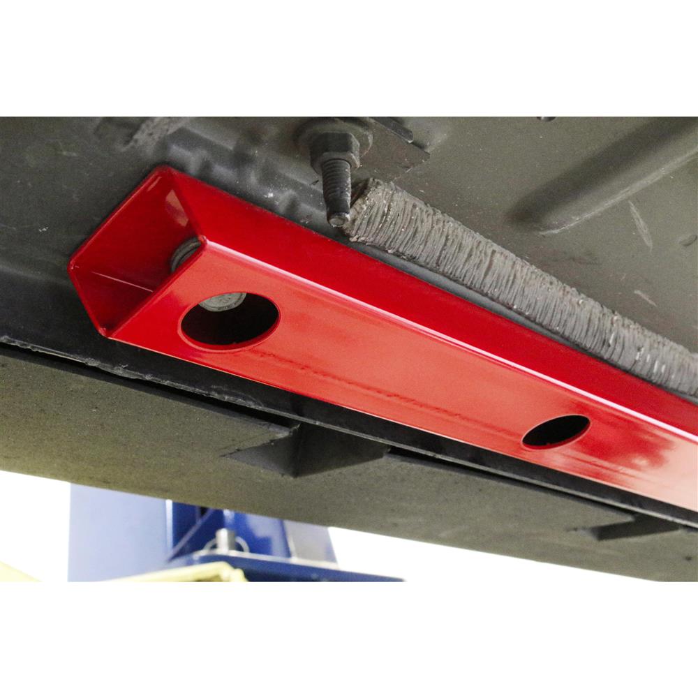 2015-26 Mustang BMR Shorter Tube Jacking Rails - Red