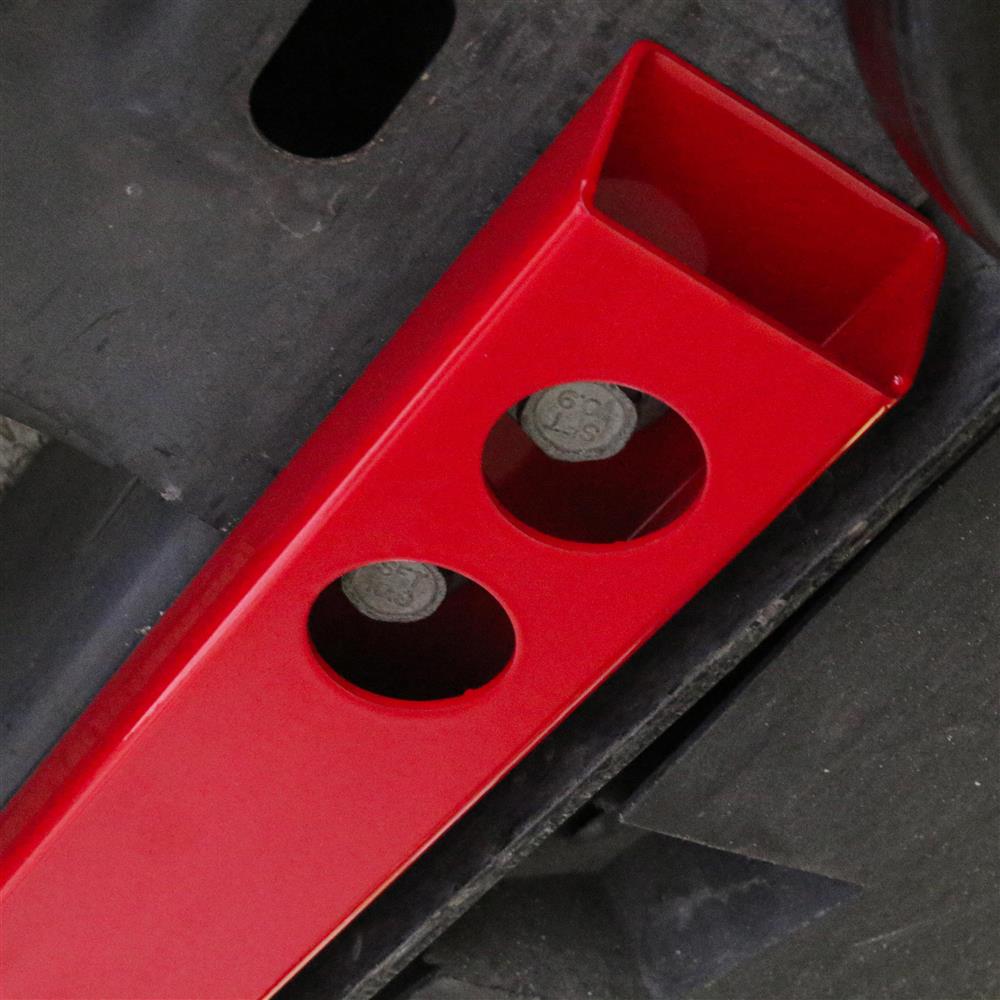 2015-26 Mustang BMR Shorter Tube Jacking Rails - Red