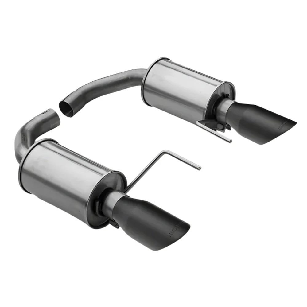 2015-26 Mustang Roush Axle Back Exhaust Kit  - Black Tips V6/EcoBoost