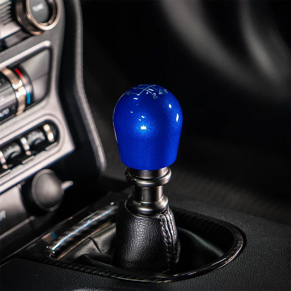 2015-26 Mustang Billetworkz Weighted Shift Knob - Candy Blue