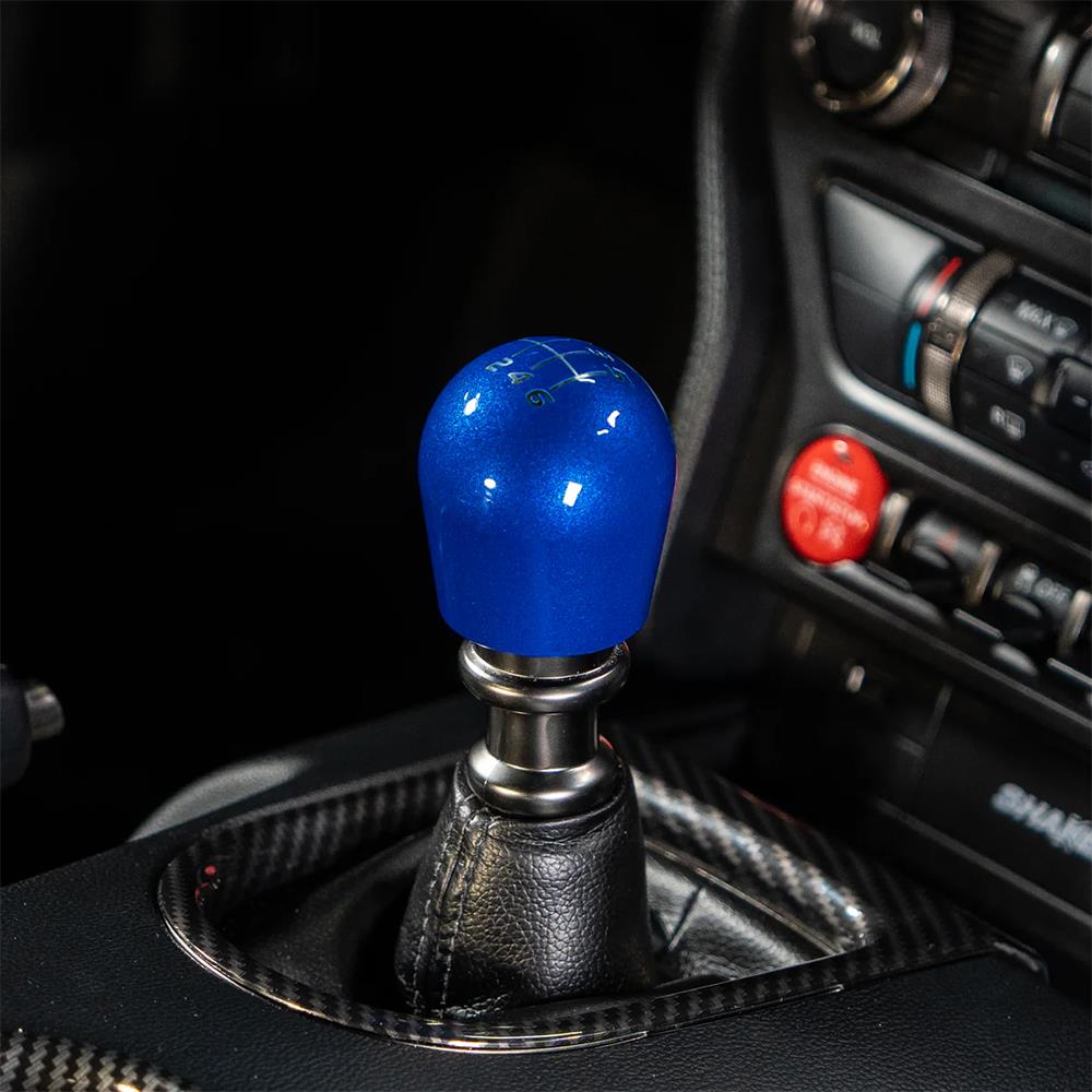 2015-26 Mustang Billetworkz Weighted Shift Knob - Candy Blue