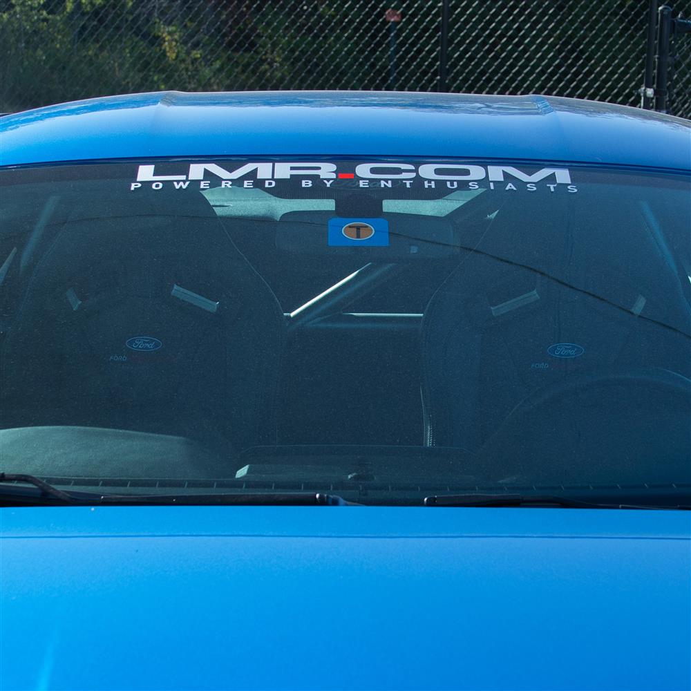 LMR.com Windshield Banner  - Silver w/ Red Dot