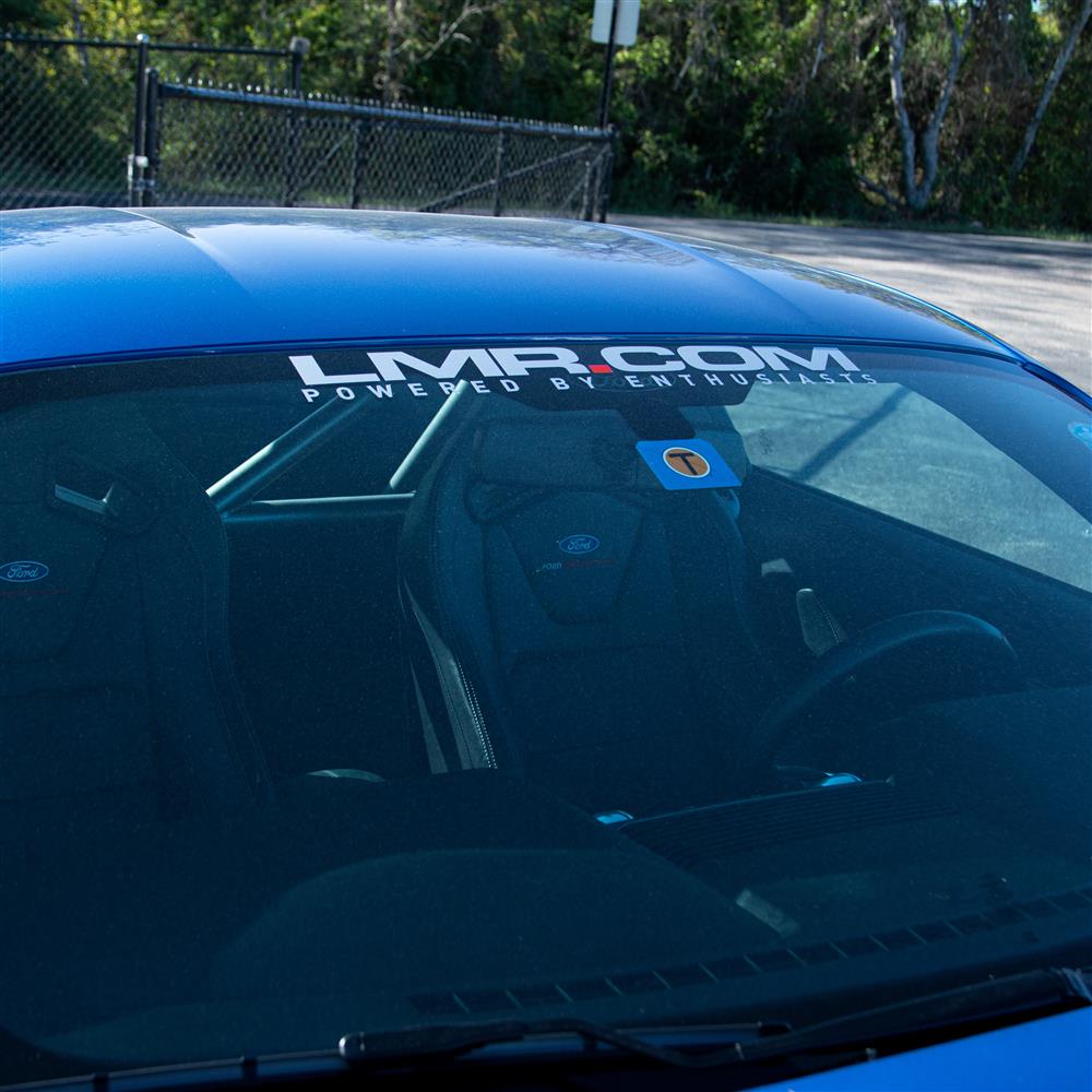 LMR.com Windshield Banner  - Silver w/ Red Dot