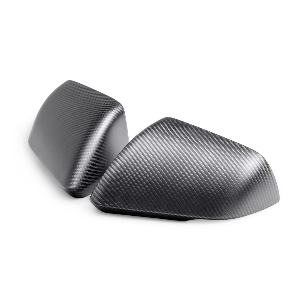 2015-26 Mustang Ford Performance Carbon Fiber Mirror Caps With Turn Signals  - Matte Finish