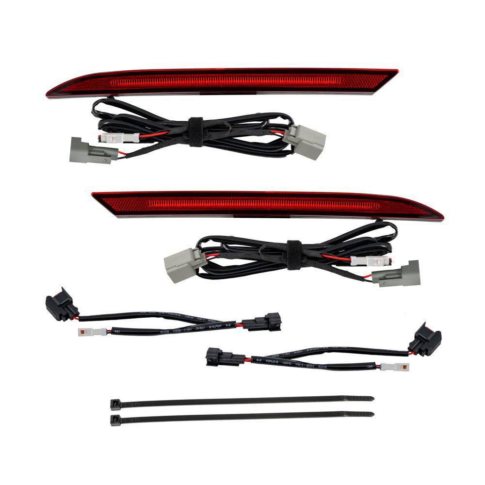 2018-23 Mustang Form Lighting LED Rear Reflectors  - Red