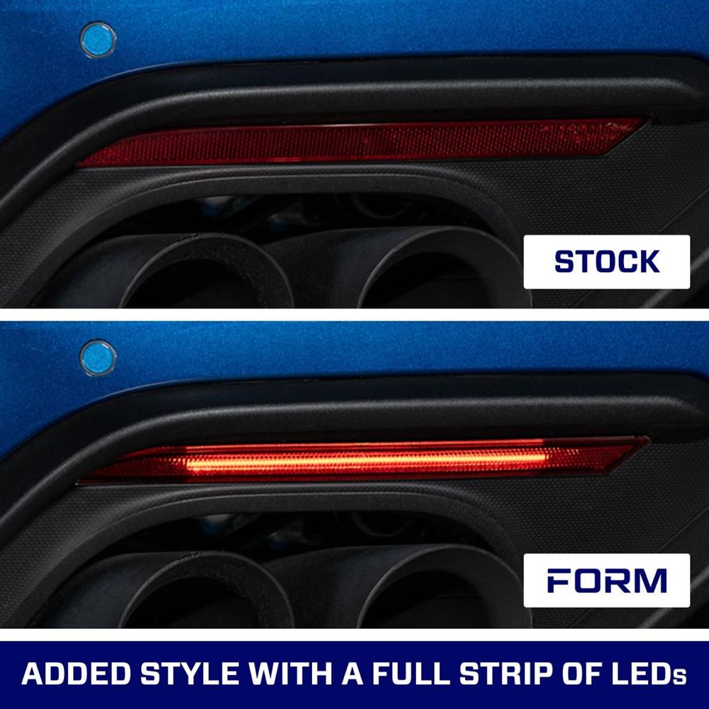 2018-23 Mustang Form Lighting LED Rear Reflectors  - Red