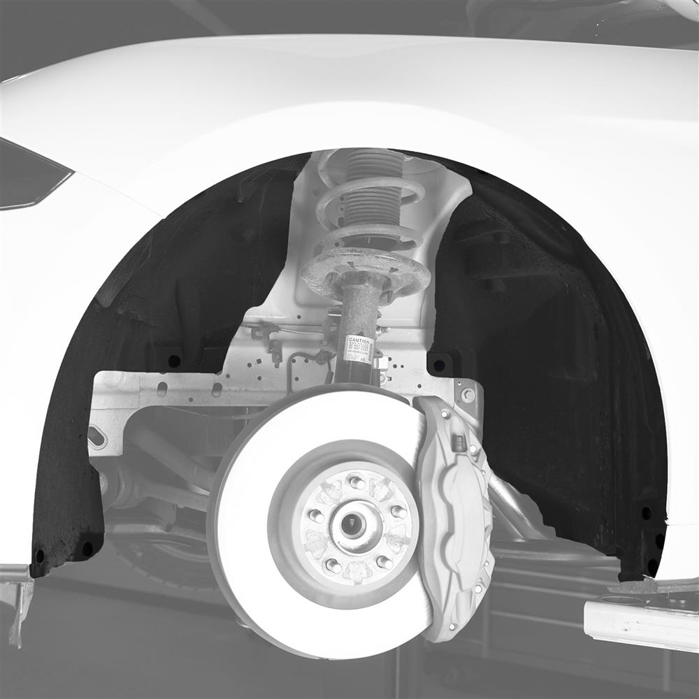 2018-23 Mustang Inner Fender Splash Shield Kit - Front - Non Performance Pack