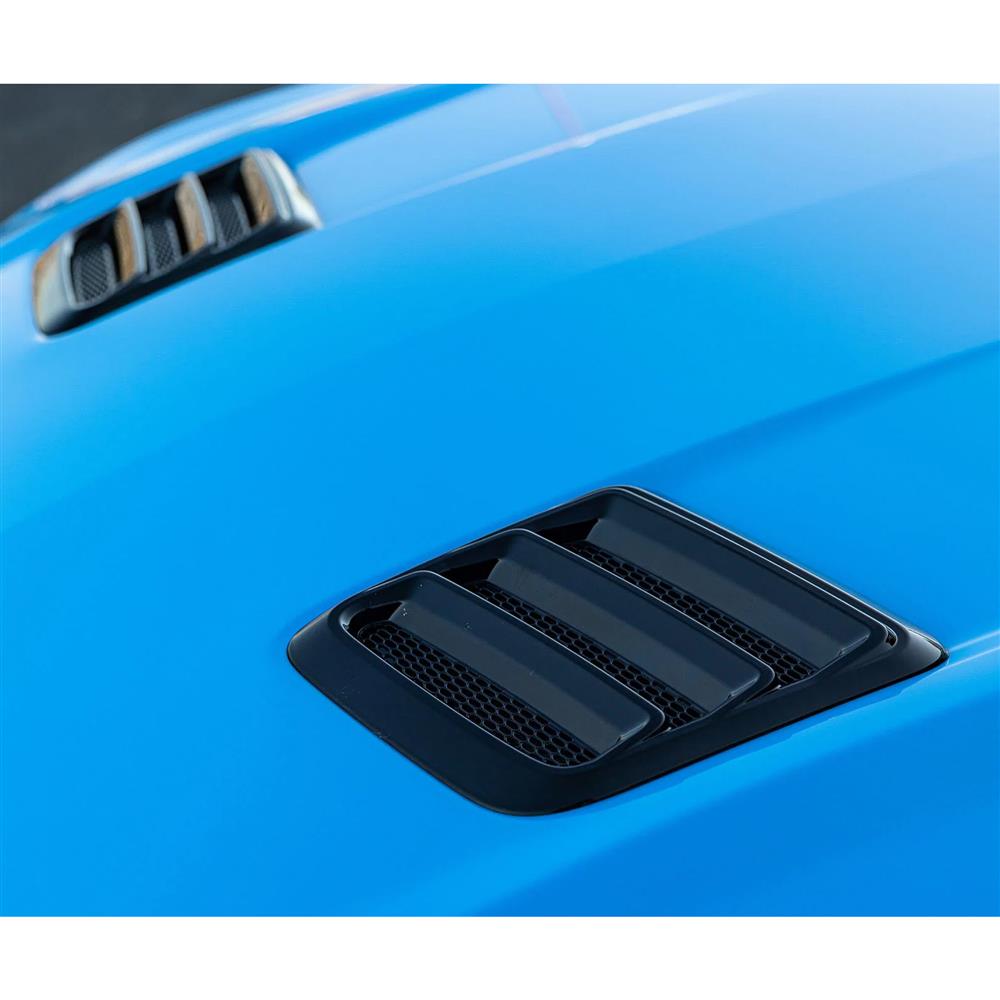 2018-23 Mustang Roush Heat Extractor Hood Inserts  - Gloss Black