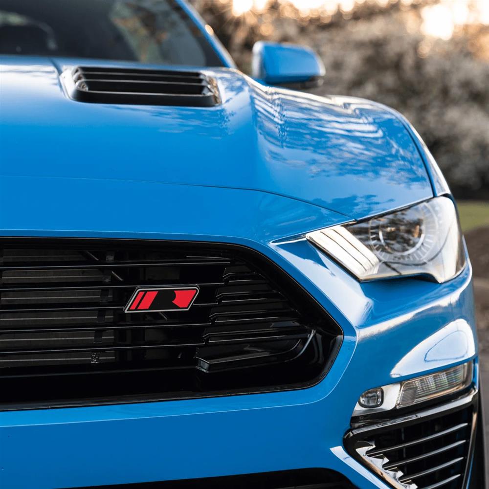 2018-23 Mustang Roush Heat Extractor Hood Inserts  - Gloss Black