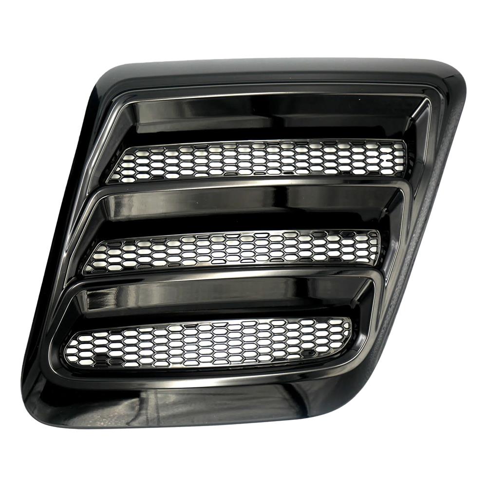 2018-23 Mustang Roush Heat Extractor Hood Inserts  - Gloss Black