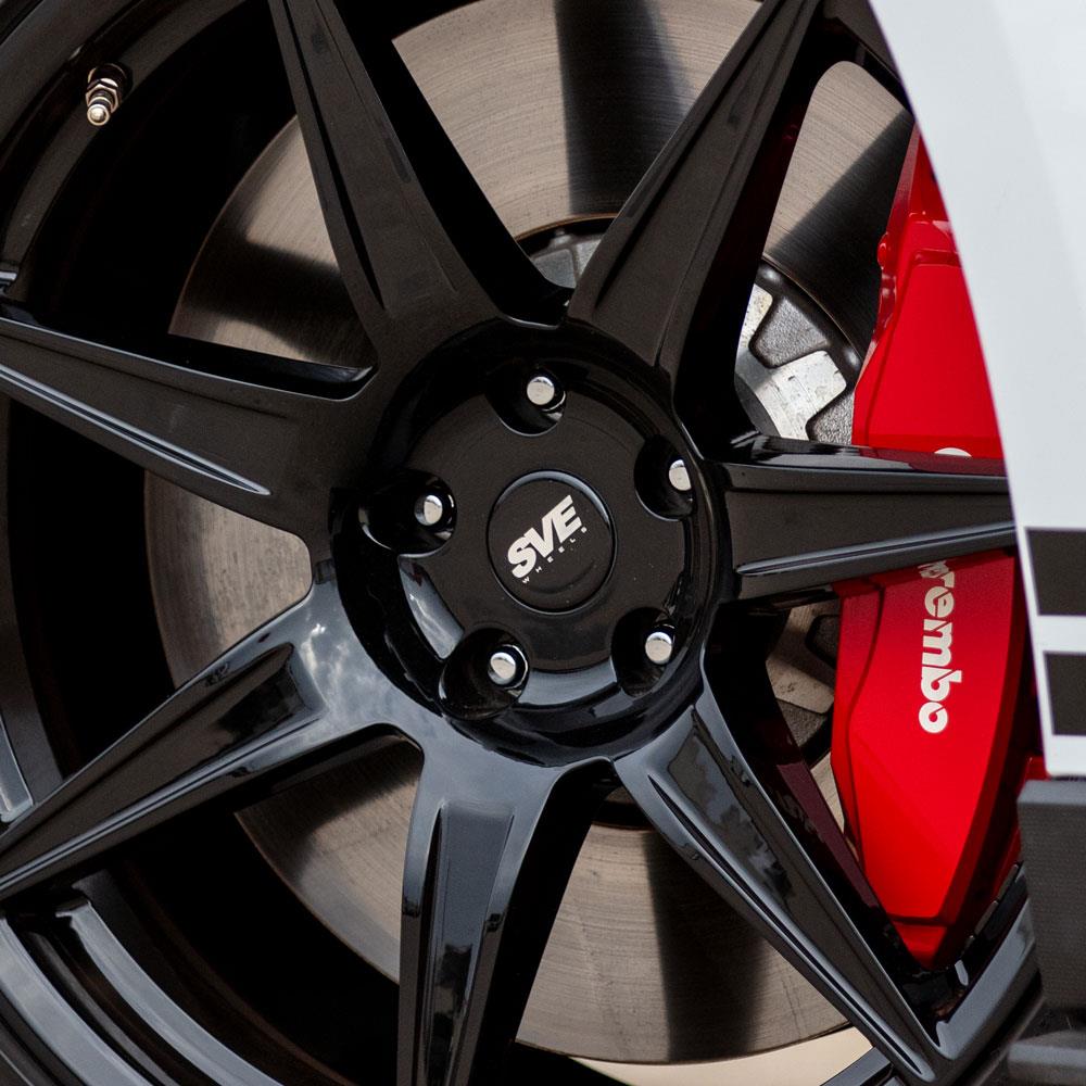 2020-2022 Mustang SVE CFX Forged Wheel & Michelin Sport 4S Tire Kit - 20x11/11.5 - Gloss Black - GT500