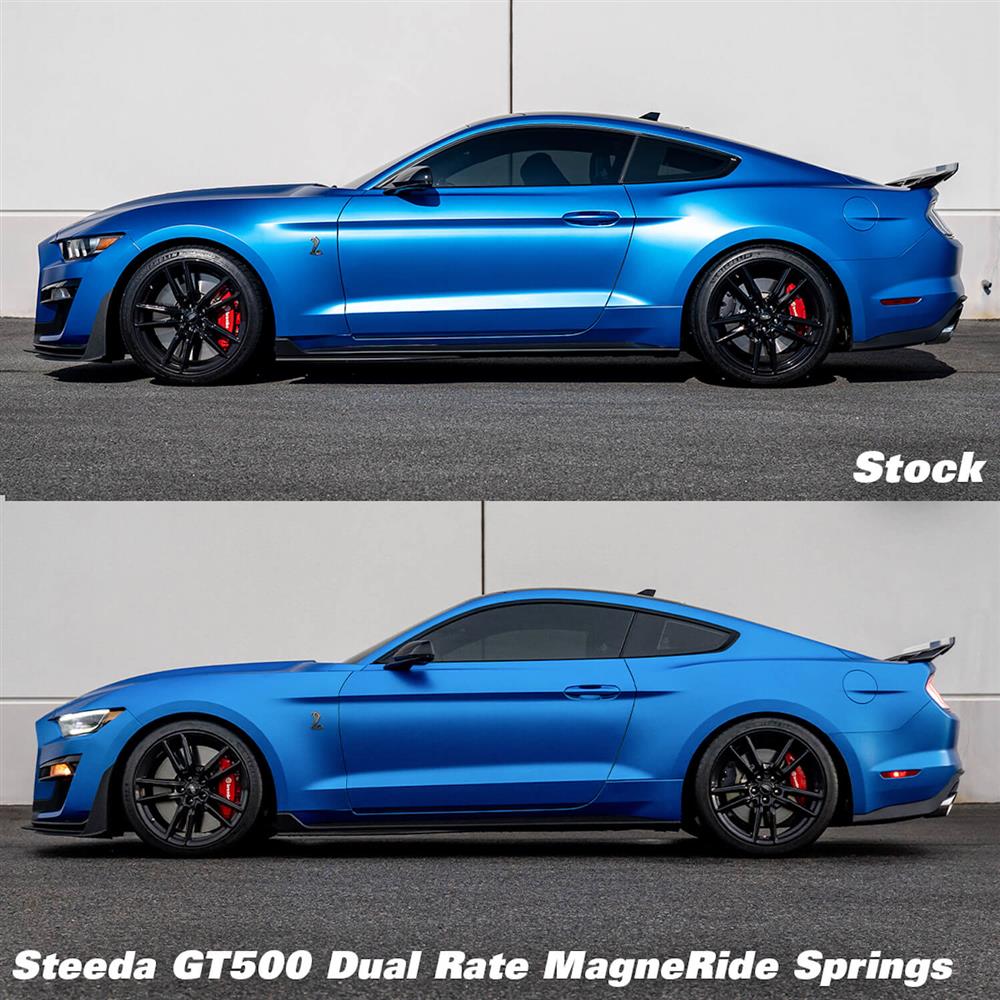 2020-2022 Mustang Steeda Dual Rate Ultimate Handling Lowering Springs - MagneRide - GT500