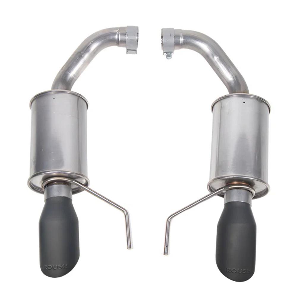 2024-26 Mustang Roush Axle Back Exhaust Kit - Non-Active Exhaust  - Black Tips GT