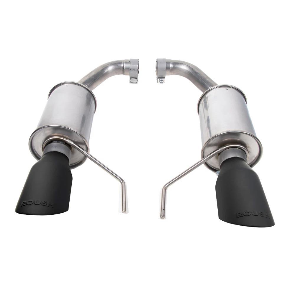 2024-26 Mustang Roush Axle Back Exhaust Kit - Non-Active Exhaust  - Black Tips GT