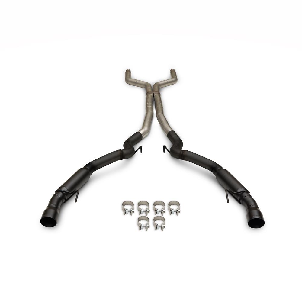 2024-25 Mustang Flowmaster Outlaw Cat Back Exhaust  - Black Tips 5.0