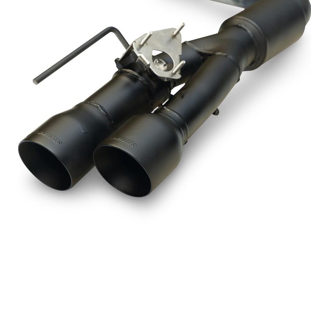 2024-2026 Mustang 5.0/2.3 Flowmaster Outlaw Axle Back Exhaust w/ Active Exhaust - Black Tips
