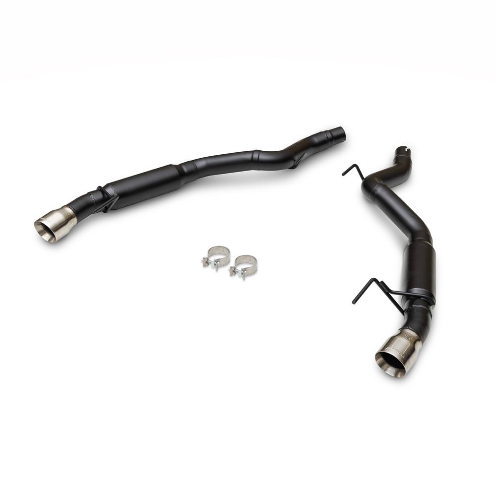 2024-2025 Mustang 5.0/2.3 Flowmaster Outlaw Axle Back Exhaust w/o Active Exhaust - Polished Tips
