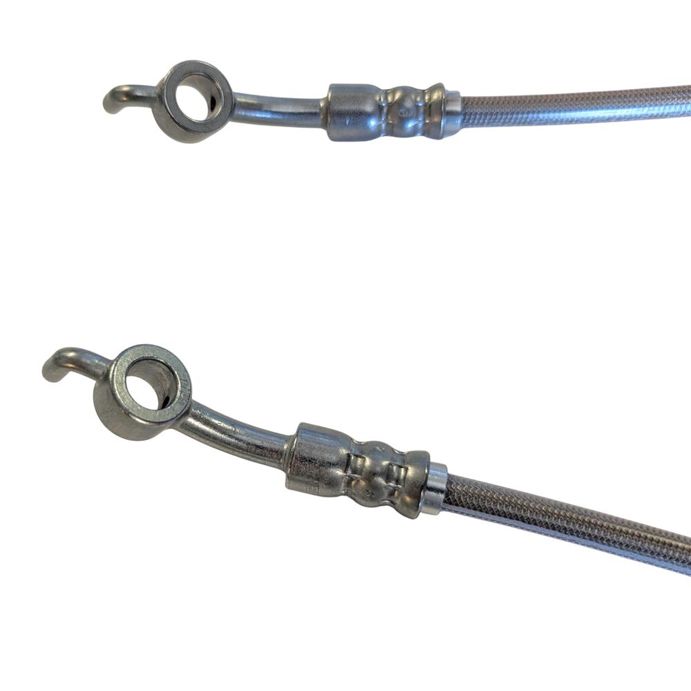 2024-26 Mustang J&M Rear Stainless Steel Braided Brake Lines - Brembo