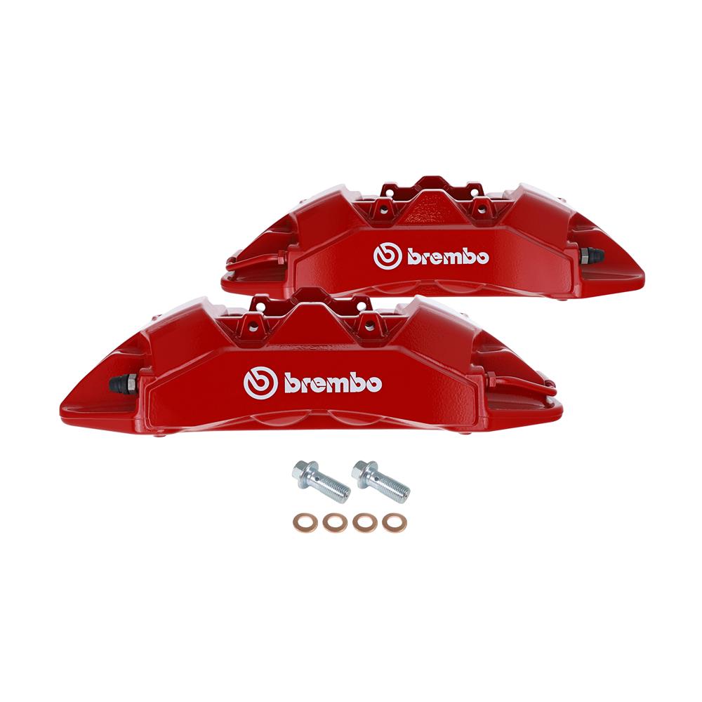 2024-26 Mustang Brembo Rear Brake Caliper Kit  - Red Performance Pack