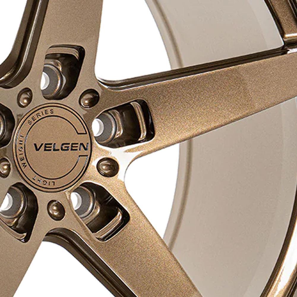 2024-25 Mustang Velgen Classic5 V2 Wheel & Nitto Tire Kit - 20x10/11  - Gloss Bronze