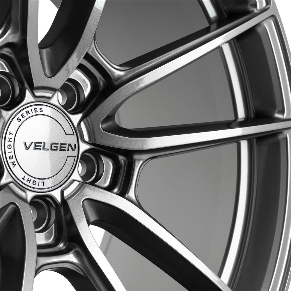 2024-26 Mustang Velgen VF5 Wheel & Nitto Tire Kit - 20x10/11  - Gloss Gunmetal
