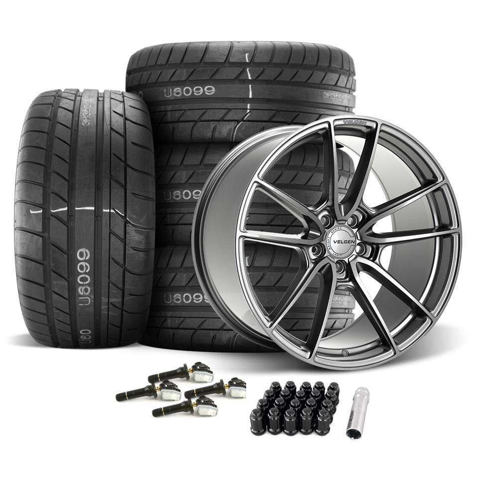 2024-26 Mustang Velgen VF5 Wheel & M/T Tire Kit - 20x10/11  - Gloss Gunmetal