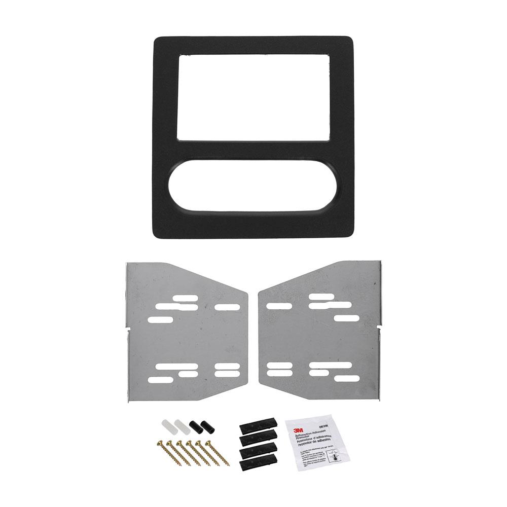 1990-93 Mustang 417 Fox Double DIN Radio Trim Bezel - HVAC Relocation