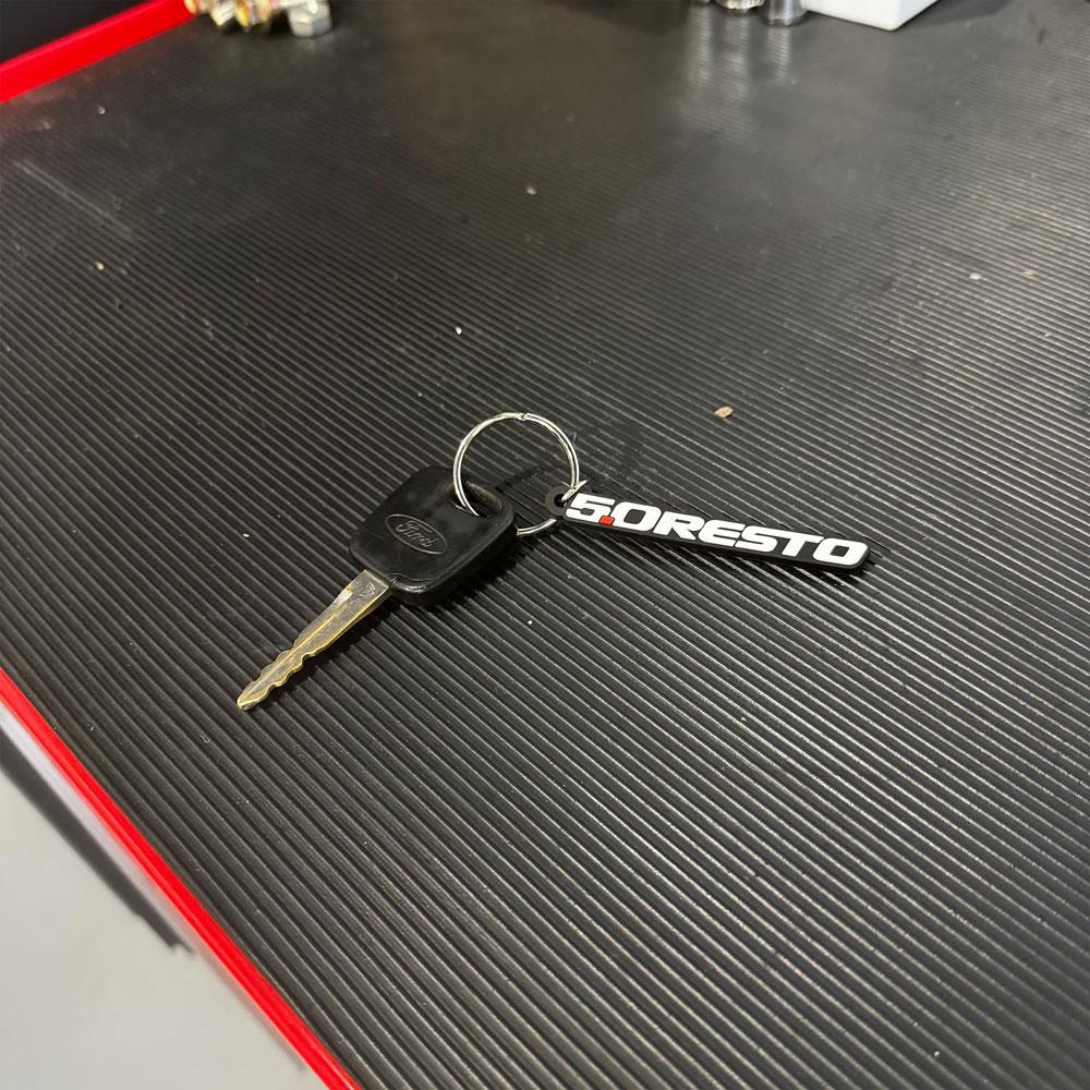 5.0 Resto Logo Keychain