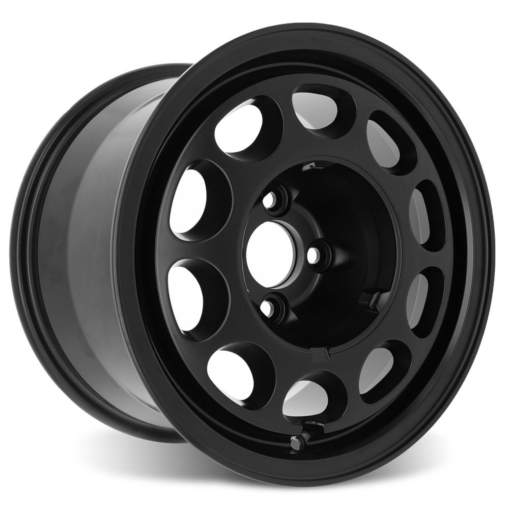 Mustang 4 Lug 10 Hole Wheel 15x9 Black 79 93