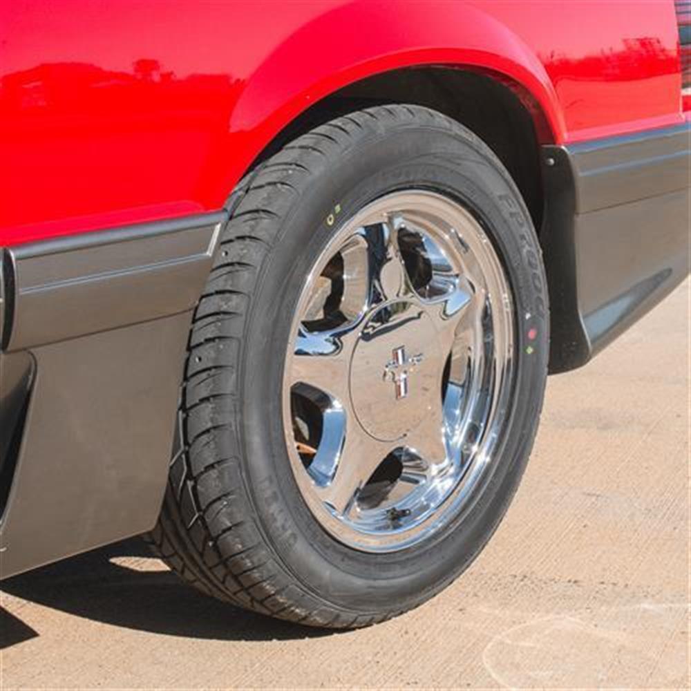 1979-93 Mustang 4 Lug Pony Wheel & Hankook Tire Kit - 16x7 - Chrome