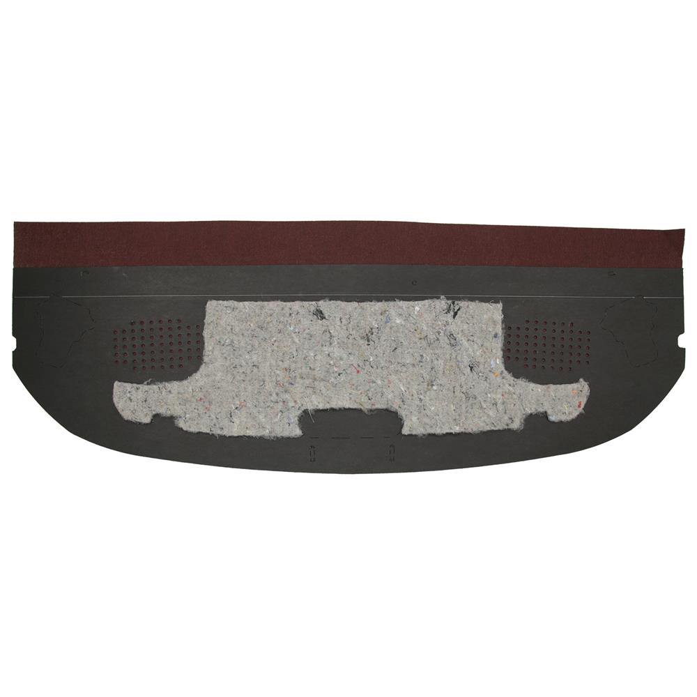 1979-1993 Mustang Rear Package Tray - Dark Red Carpet - Coupe