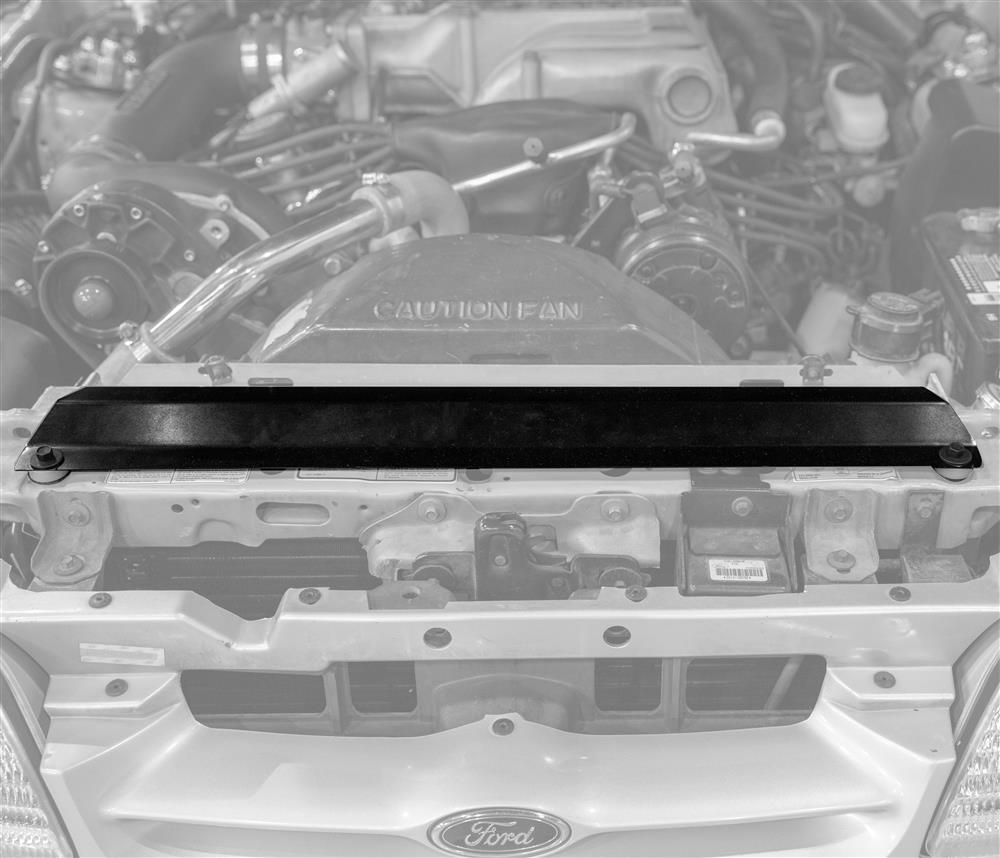 SVE Mustang Aluminum Radiator Hold Down u0026 Hardware Kit - Black (79-93) 5.0