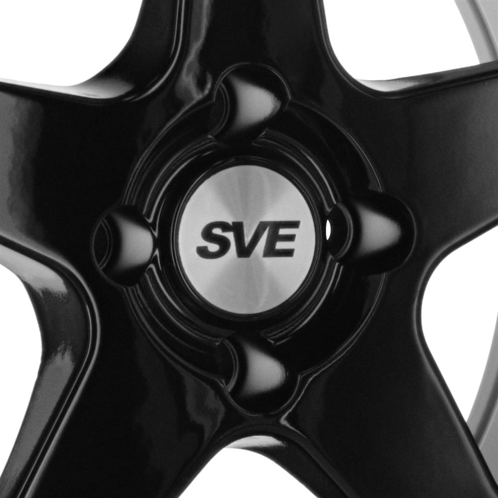 1979-93 Mustang SVE 4 Lug SC Wheel & Nitto Tire Kit  - 17x9/10 - Gloss Black