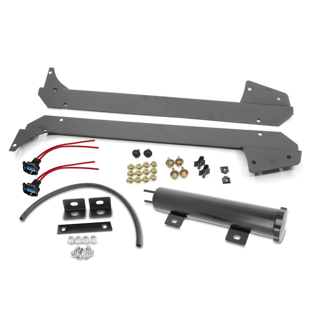1986-93 Mustang SVE Aluminum Radiator & Contour Fan Kit  - Black 5.0
