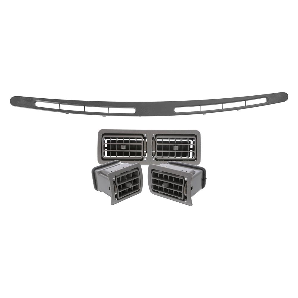 1987-93 Mustang A/C Dash & Defrost Vent Register Kit  - Paint To Match