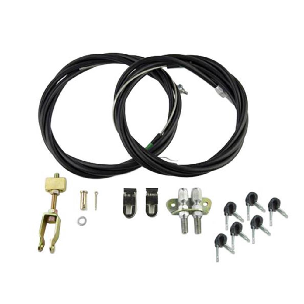 1987-93 Mustang Wilwood Parking Brake Cables for Dynapro Rear Brake Kit