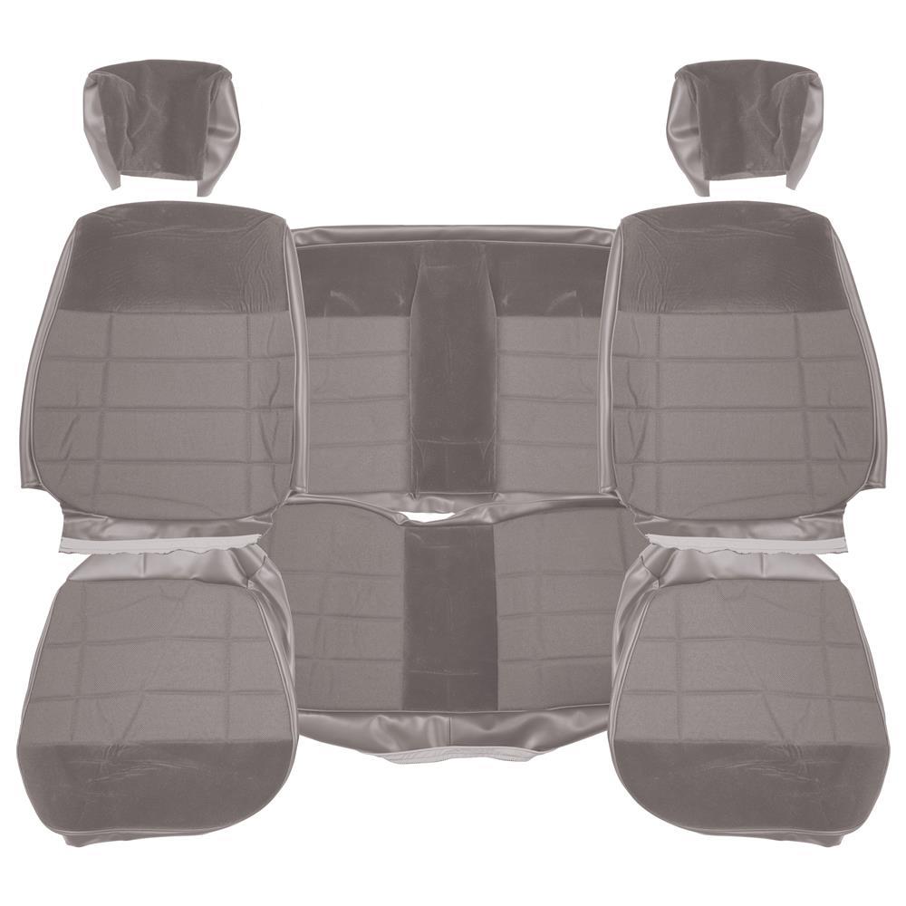 1990-92 Mustang Acme Standard Seat Upholstery - Cloth  - Titanium Gray Convertible