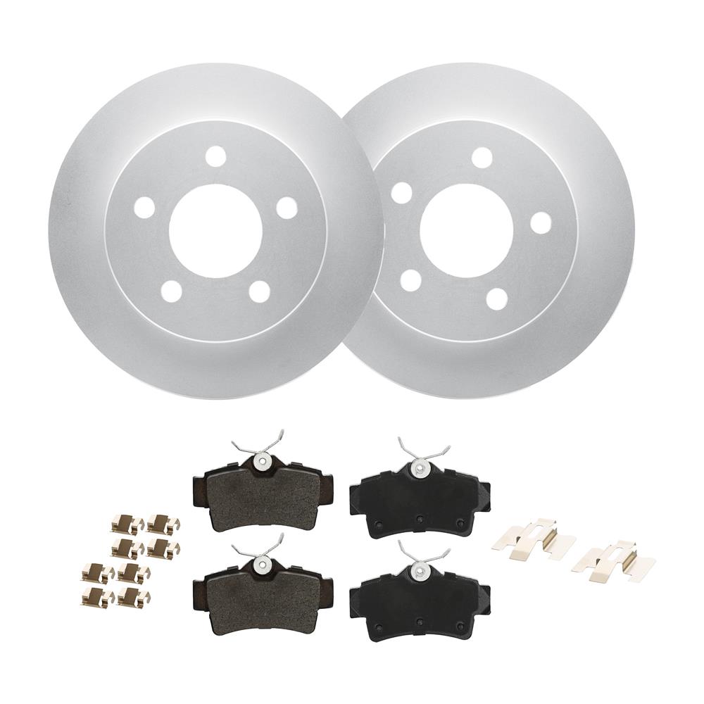 1994-04 Mustang Rear Brake Rotor & Pad Kit - 10.5" GT/V6