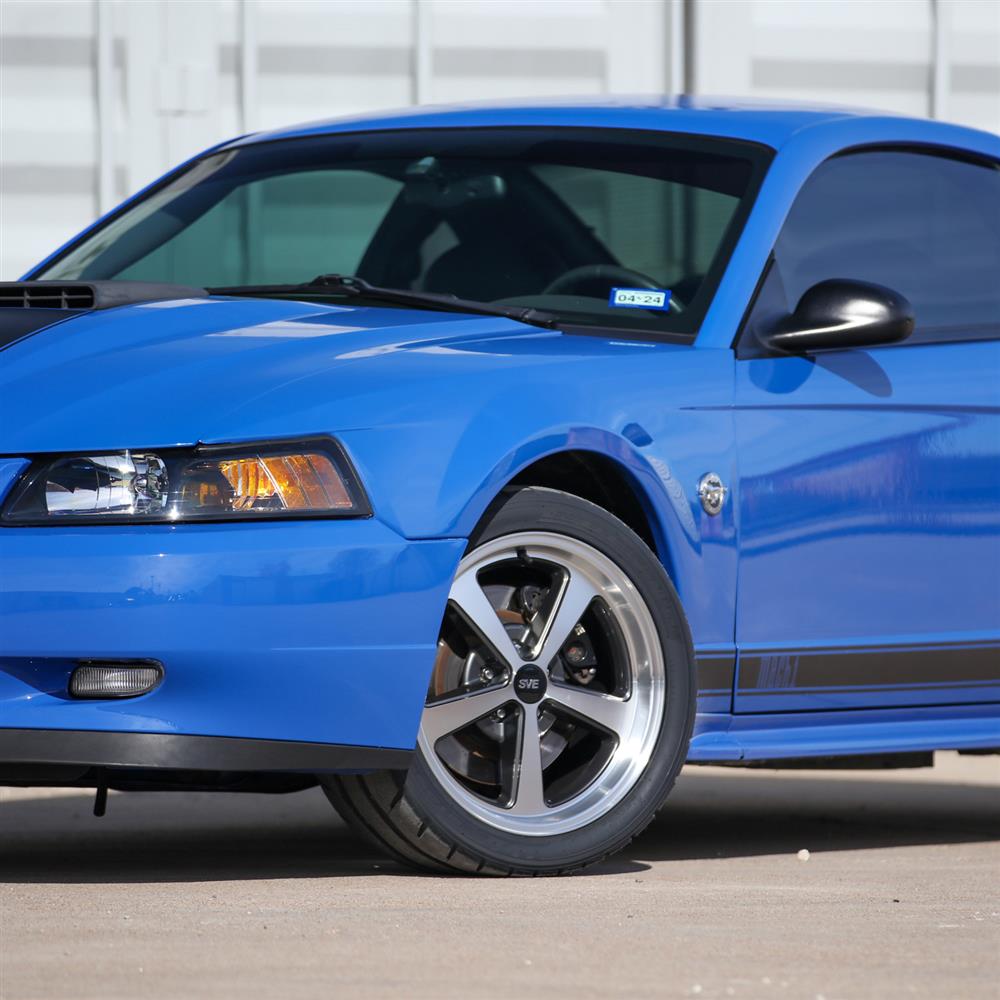 1994-04 Mustang SVE 03-04 Mach 1 Style Wheel & Nitto NT05 Kit- 18x9/10 - Machined