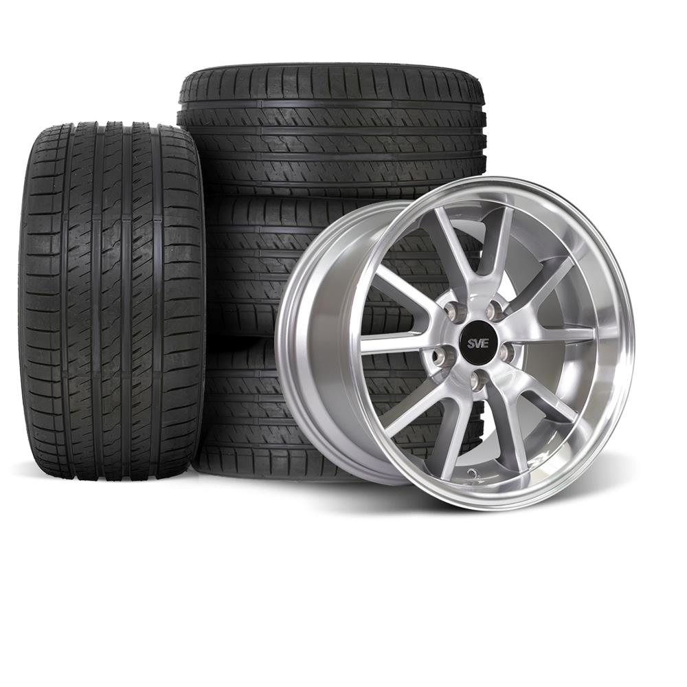 Mustang SVE FR500 Wheel & Sumitomo Kit - 18X9/10 - Anthracite | 94-04 Mustang SVE FR500 Wheel & Sumitomo Kit - 18X9/10 - Anthracite | 94-04