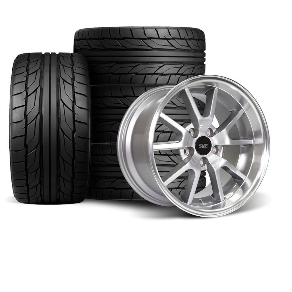 1994-2004 Mustang SVE FR500 Wheel & Nitto Tire Kit - 18X9/10 - Anthracite